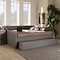Baxton Studio Haylie Light Grey Full Size Daybed with Roll-Out Trundle Bed 158-9674 - alternate 10